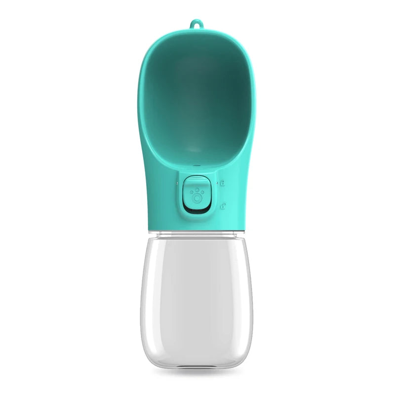 Portable Dog Water Bottle – Leak-Resistant, Built-in Bowl.