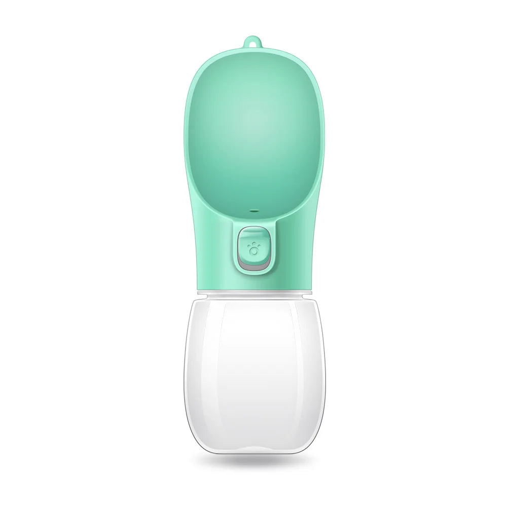 Portable Dog Water Bottle – Leak-Resistant, Built-in Bowl.