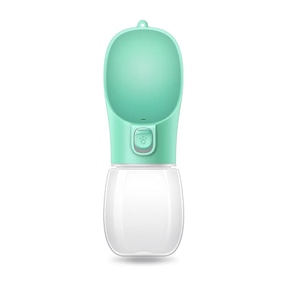 Portable Dog Water Bottle – Leak-Resistant, Built-in Bowl.