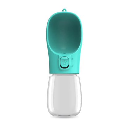 Portable Dog Water Bottle – Leak-Resistant, Built-in Bowl.
