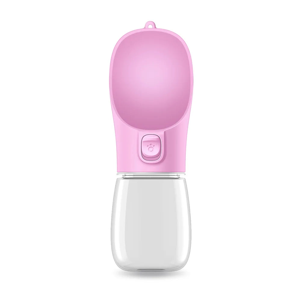 Portable Dog Water Bottle – Leak-Resistant, Built-in Bowl.