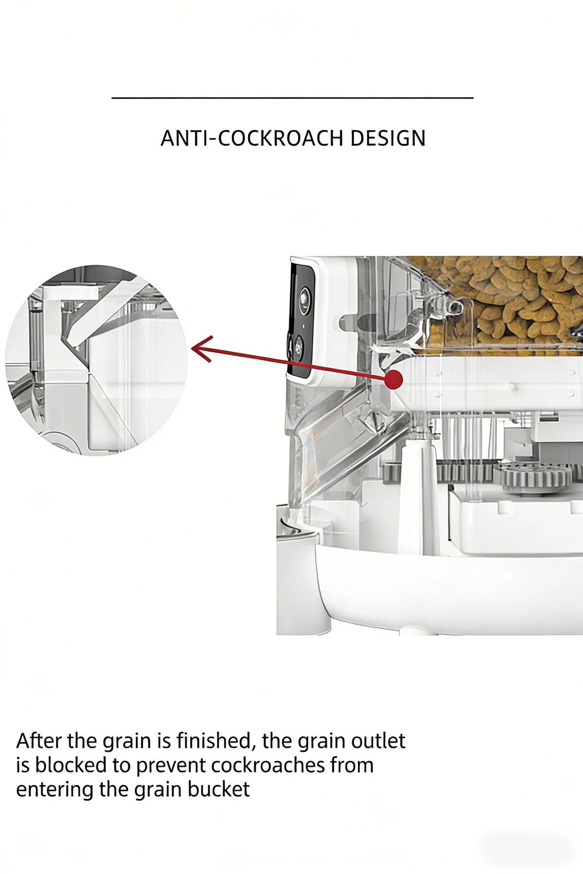 Smart 4L Pet Feeder Automatic Cat&Dog Food Dispenser Timed and Quantitative Control Anti Food Jamming&Insect Prevention Design